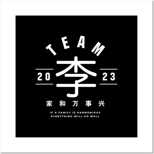 Team 李 Lǐ / Lee Posters and Art